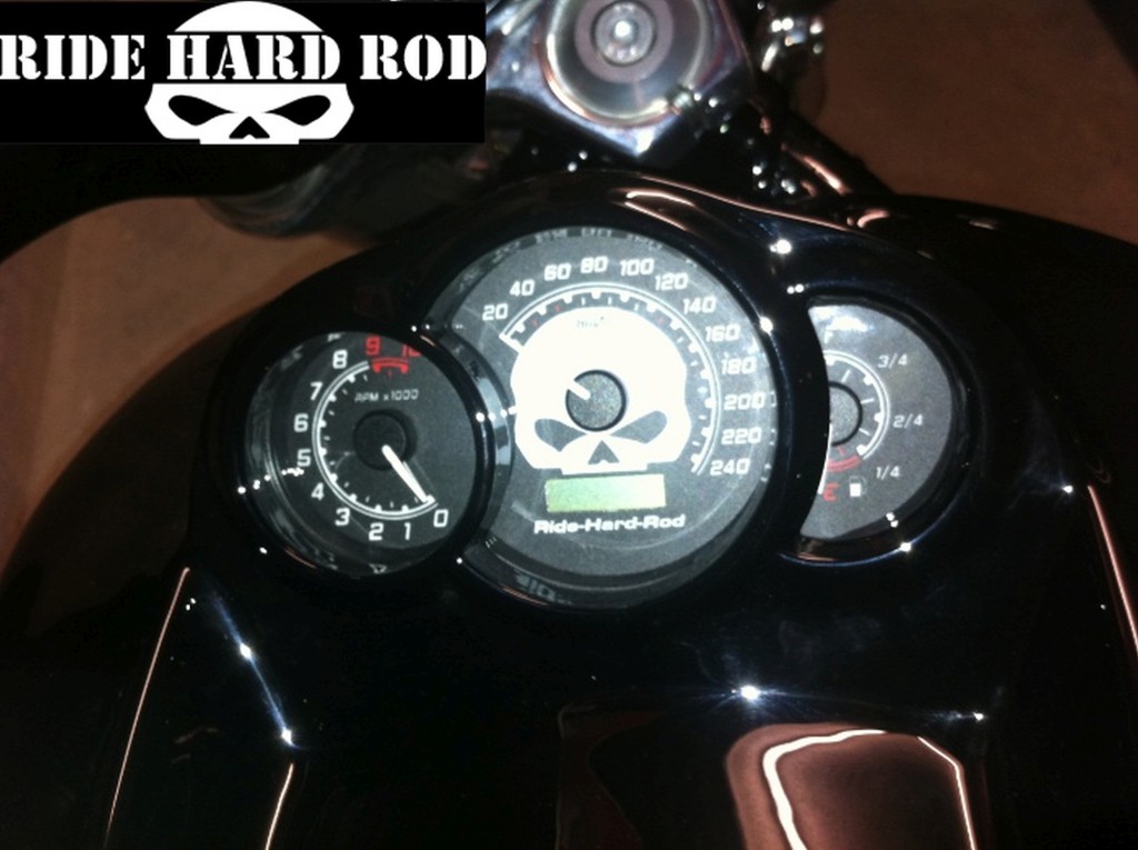 Speedometer Disc "Skull Design" V Rod Muscle Ride Hard Rod